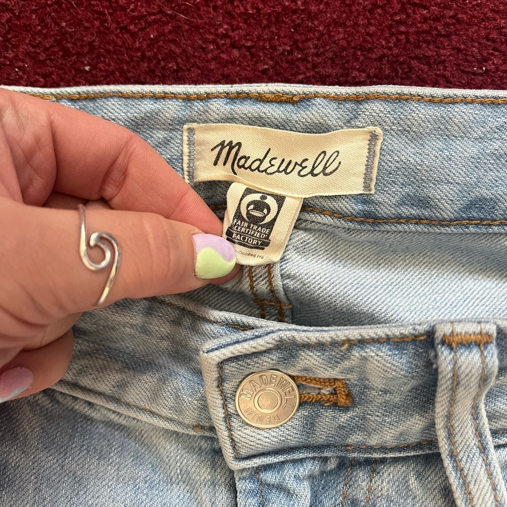 Madewell Light Denim Mom Jeans, High-Rise, Basically New, Rarely Worn